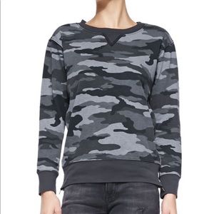 Current Elliott Camo Zip Side Sweatshirt